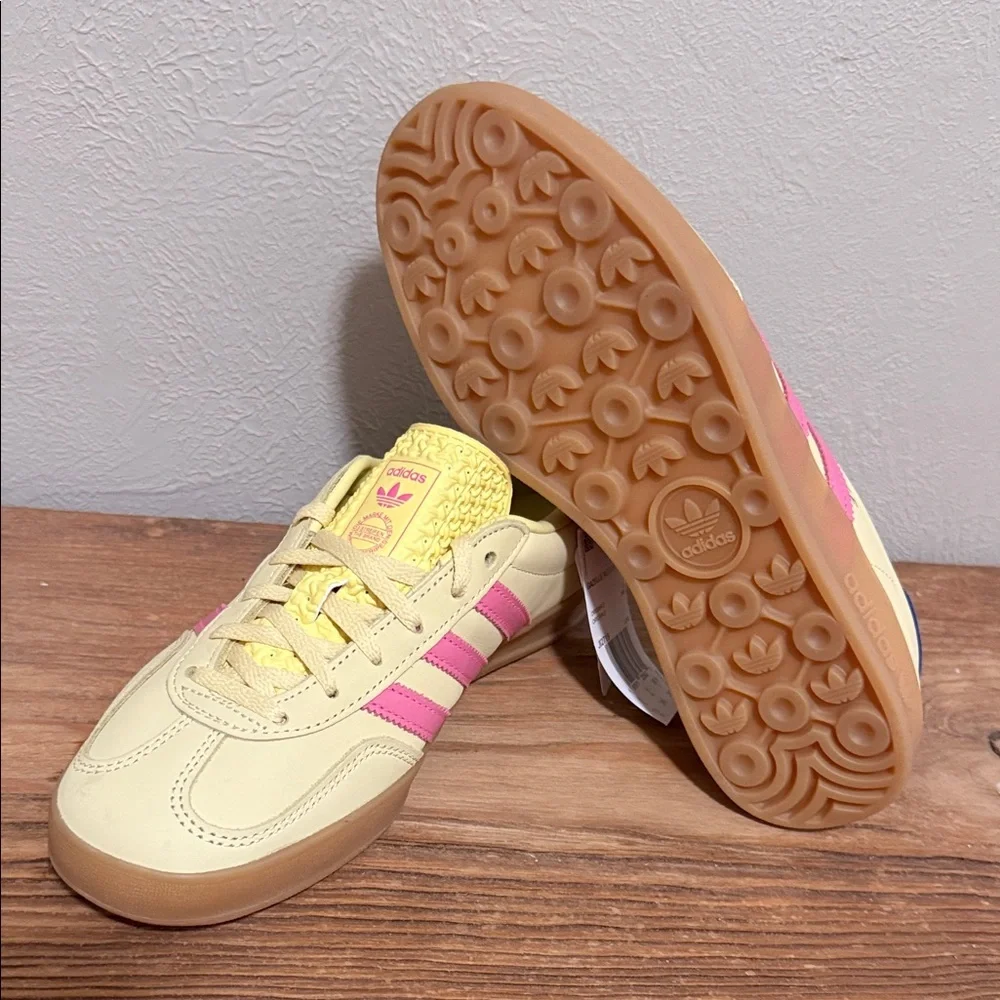 Adidas Gazelle Yellow and Pink Sneakers - Picture 8 of 9